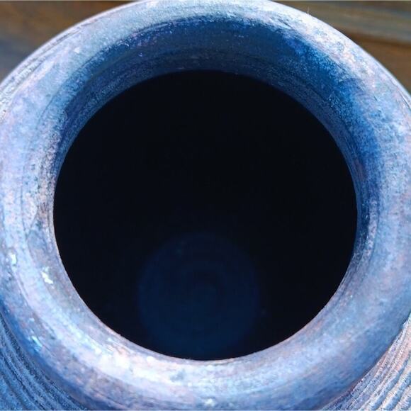 Ceramic Blue Vase - Picture 3 of 4